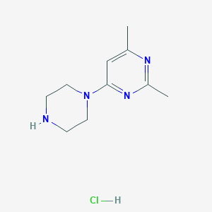 2,4-Dimethyl-6-piperazin-1-ylpyrimidine;hydrochloride
