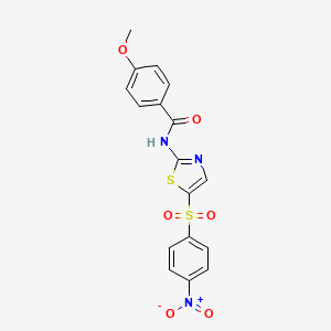 4-Methoxy-N-[5-(4-nitro-benzenesulfonyl)-thiazol-2-yl]-benzamide