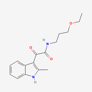 N-(3-ethoxypropyl)-2-(2-methyl-1H-indol-3-yl)-2-oxoacetamide