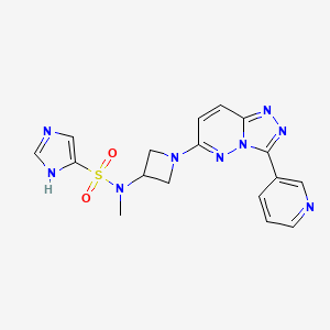 N-Methyl-N-[1-(3-pyridin-3-yl-[1,2,4]triazolo[4,3-b]pyridazin-6-yl)azetidin-3-yl]-1H-imidazole-5-sulfonamide