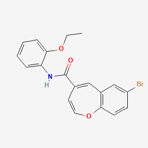 molecular formula C19H16BrNO3 B2865335 7-溴-N-(2-乙氧基苯基)-1-苯并氧杂茚-4-甲酰胺 CAS No. 950380-71-9
