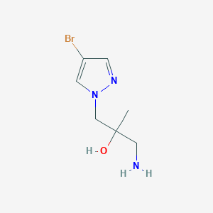 1-Amino-3-(4-bromopyrazol-1-yl)-2-methylpropan-2-ol