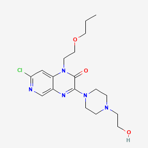 7-chloro-3-[4-(2-hydroxyethyl)piperazin-1-yl]-1-(2-propoxyethyl)-1H,2H-pyrido[3,4-b]pyrazin-2-one