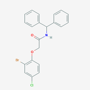 molecular formula C21H17BrClNO2 B286536 N-benzhydryl-2-(2-bromo-4-chlorophenoxy)acetamide 