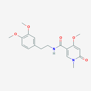 molecular formula C18H22N2O5 B2865368 N-[2-(3,4-dimethoxyphenyl)ethyl]-4-methoxy-1-methyl-6-oxo-1,6-dihydropyridine-3-carboxamide CAS No. 2097891-44-4