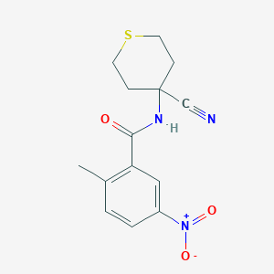 N-(4-cyanothian-4-yl)-2-methyl-5-nitrobenzamide