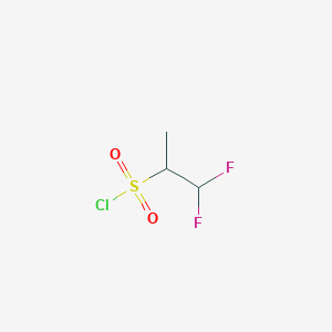 molecular formula C3H5ClF2O2S B2865374 1,1-二氟丙烷-2-磺酰氯 CAS No. 1955554-83-2