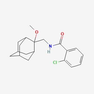 2-chloro-N-[(2-methoxyadamantan-2-yl)methyl]benzamide