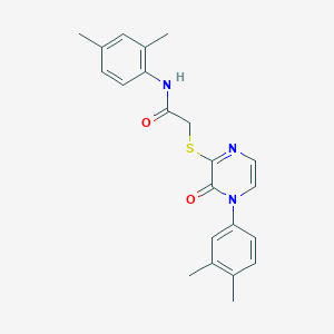 N-(2,4-dimethylphenyl)-2-[4-(3,4-dimethylphenyl)-3-oxopyrazin-2-yl]sulfanylacetamide