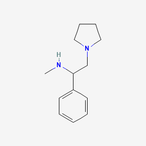 B2865402 (1-Phenyl-2-pyrrolidinylethyl)methylamine CAS No. 130110-09-7; 136329-39-0