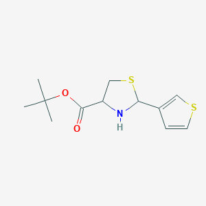 Tert-butyl 2-thiophen-3-yl-1,3-thiazolidine-4-carboxylate