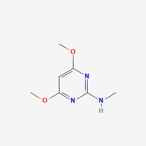 molecular formula C7H11N3O2 B2865464 4,6-二甲氧基-N-甲基嘧啶-2-胺 CAS No. 85346-72-1