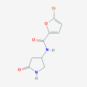 molecular formula C9H9BrN2O3 B2865492 5-bromo-N-(5-oxopyrrolidin-3-yl)furan-2-carboxamide CAS No. 1351608-98-4