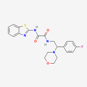 N1-(benzo[d]thiazol-2-yl)-N2-(2-(4-fluorophenyl)-2-morpholinoethyl)oxalamide