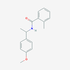 molecular formula C17H19NO2 B286552 N-[1-(4-methoxyphenyl)ethyl]-2-methylbenzamide 