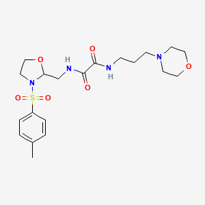 N1-(3-morpholinopropyl)-N2-((3-tosyloxazolidin-2-yl)methyl)oxalamide