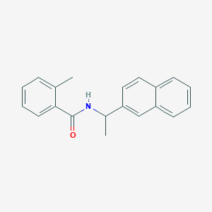 molecular formula C20H19NO B286554 2-methyl-N-[1-(2-naphthyl)ethyl]benzamide 