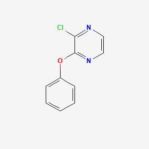 molecular formula C10H7ClN2O B2865549 2-氯-3-苯氧基吡嗪 CAS No. 1234796-23-6