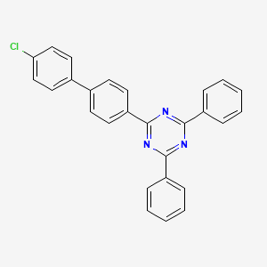 molecular formula C27H18ClN3 B2865554 2-(4'-Chloro-[1,1'-biphenyl]-4-yl)-4,6-diphenyl-1,3,5-triazine CAS No. 1443049-86-2