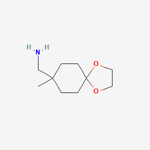 molecular formula C10H19NO2 B2865556 {8-Methyl-1,4-dioxaspiro[4.5]decan-8-yl}methanamine CAS No. 1207111-64-5