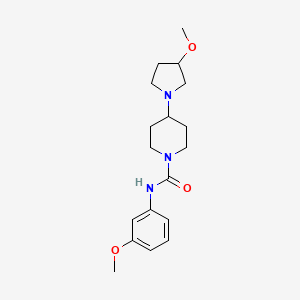 N-(3-methoxyphenyl)-4-(3-methoxypyrrolidin-1-yl)piperidine-1-carboxamide