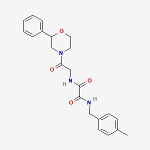 N1-(4-methylbenzyl)-N2-(2-oxo-2-(2-phenylmorpholino)ethyl)oxalamide
