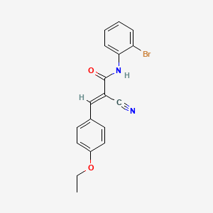 (E)-N-(2-bromophenyl)-2-cyano-3-(4-ethoxyphenyl)prop-2-enamide