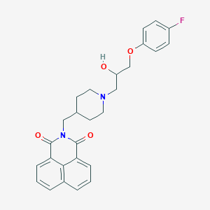 molecular formula C27H27FN2O4 B2865609 2-((1-(3-(4-氟苯氧基)-2-羟基丙基)哌啶-4-基)甲基)-1H-苯并[de]异喹啉-1,3(2H)-二酮 CAS No. 441291-74-3