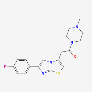 B2865615 2-(6-(4-Fluorophenyl)imidazo[2,1-b]thiazol-3-yl)-1-(4-methylpiperazin-1-yl)ethanone CAS No. 897464-32-3