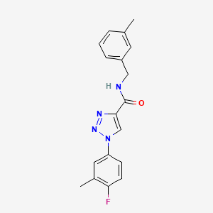 B2865625 1-(4-fluoro-3-methylphenyl)-N-(3-methylbenzyl)-1H-1,2,3-triazole-4-carboxamide CAS No. 1326905-79-6