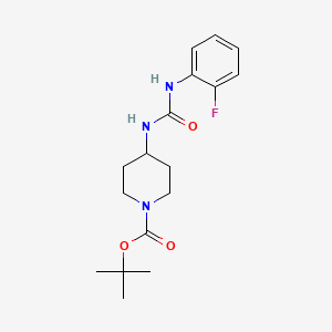 B2865627 tert-Butyl 4-[3-(2-fluorophenyl)ureido]piperidine-1-carboxylate CAS No. 1233958-91-2