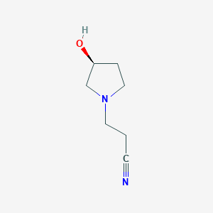 molecular formula C7H12N2O B2865645 (S)-1-(2-cyanoethyl)-3-hydroxypyrrolidine CAS No. 680223-72-7