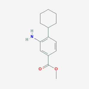 molecular formula C14H19NO2 B2865646 Methyl 3-amino-4-cyclohexylbenzoate CAS No. 191287-06-6