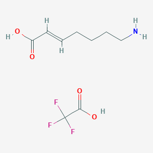 (E)-7-Aminohept-2-enoic acid;2,2,2-trifluoroacetic acid