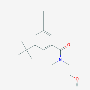 molecular formula C19H31NO2 B286566 3,5-ditert-butyl-N-ethyl-N-(2-hydroxyethyl)benzamide 