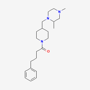 1-(4-((2,4-Dimethylpiperazin-1-yl)methyl)piperidin-1-yl)-4-phenylbutan-1-one