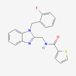 N-((1-(2-fluorobenzyl)-1H-benzo[d]imidazol-2-yl)methyl)thiophene-2-carboxamide