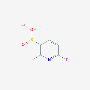 Lithium;6-fluoro-2-methylpyridine-3-sulfinate