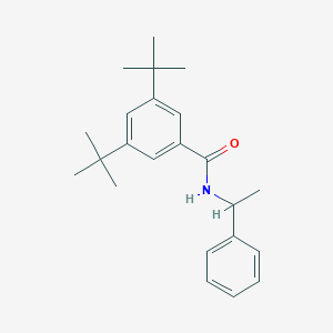 molecular formula C23H31NO B286567 3,5-ditert-butyl-N-(1-phenylethyl)benzamide 