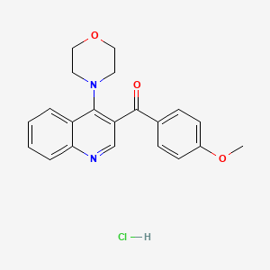 3-(4-Methoxybenzoyl)-4-(morpholin-4-yl)quinoline hydrochloride