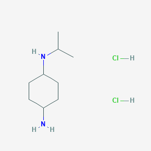molecular formula C9H22Cl2N2 B2865676 (1R*,4R*)-N1-Isopropylcyclohexane-1,4-diamine dihydrochloride CAS No. 1286272-75-0