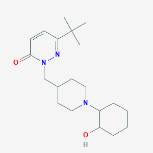 6-Tert-butyl-2-{[1-(2-hydroxycyclohexyl)piperidin-4-yl]methyl}-2,3-dihydropyridazin-3-one