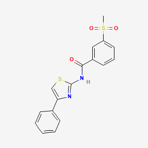 3-(methylsulfonyl)-N-(4-phenylthiazol-2-yl)benzamide