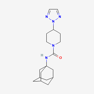 molecular formula C18H27N5O B2865687 N-((3s,5s,7s)-adamantan-1-yl)-4-(2H-1,2,3-triazol-2-yl)piperidine-1-carboxamide CAS No. 2200428-58-4
