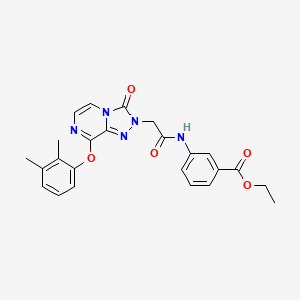 molecular formula C24H23N5O5 B2865689 1-[3-(乙酰氨基)苯甲酰]-N-甲基哌啶-4-甲酰胺 CAS No. 1115960-02-5