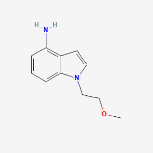 molecular formula C11H14N2O B2865694 1-(2-甲氧基乙基)-1H-吲哚-4-胺 CAS No. 1322604-93-2