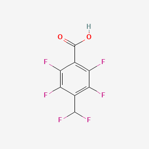 molecular formula C8H2F6O2 B2865699 4-(Difluoromethyl)-2,3,5,6-tetrafluorobenzoic acid CAS No. 2248290-23-3