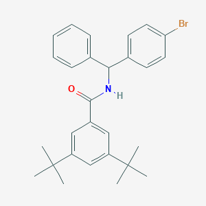molecular formula C28H32BrNO B286570 N-[(4-bromophenyl)(phenyl)methyl]-3,5-ditert-butylbenzamide 