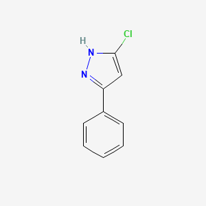 molecular formula C9H7ClN2 B2865704 5-chloro-3-phenyl-1H-pyrazole CAS No. 93233-17-1