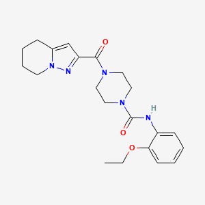 N-(2-ethoxyphenyl)-4-(4,5,6,7-tetrahydropyrazolo[1,5-a]pyridine-2-carbonyl)piperazine-1-carboxamide